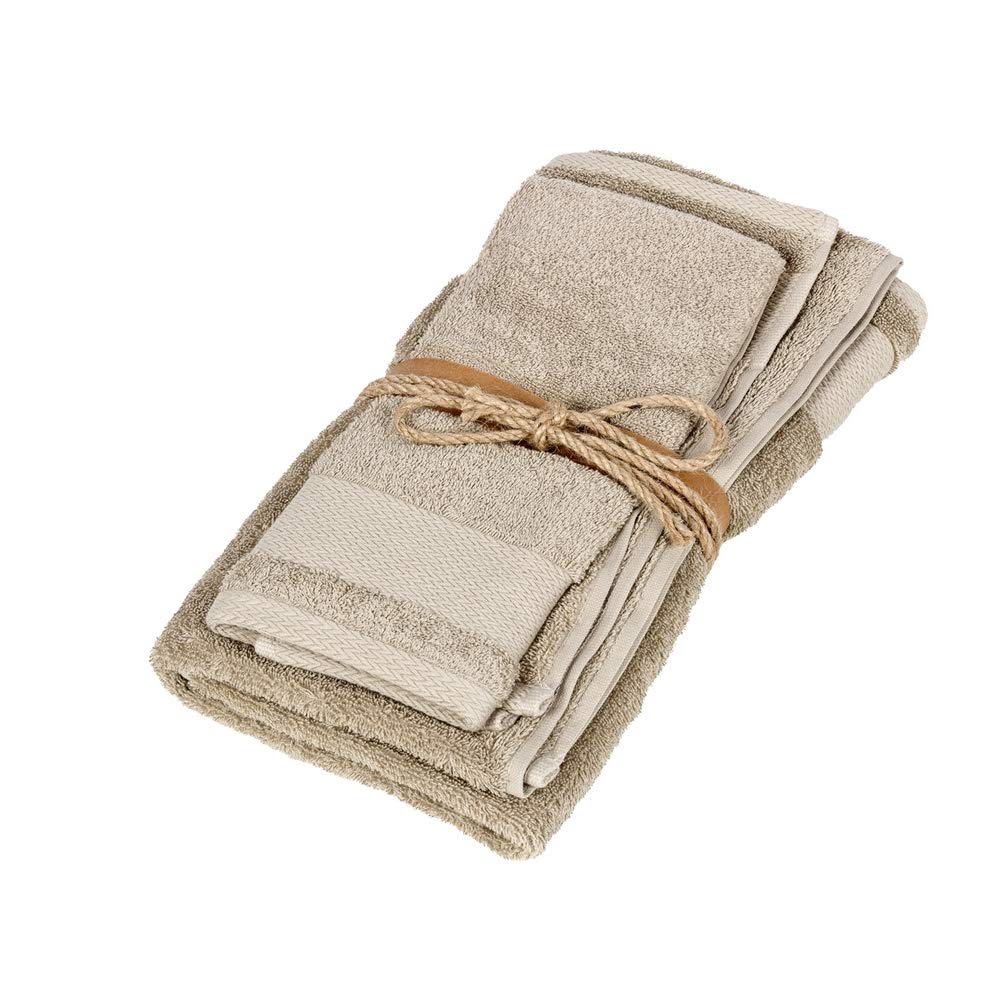 fazzini-losanghe-coppia-asciugamani-viso-bidet-corda-in-puro-cotone image 1