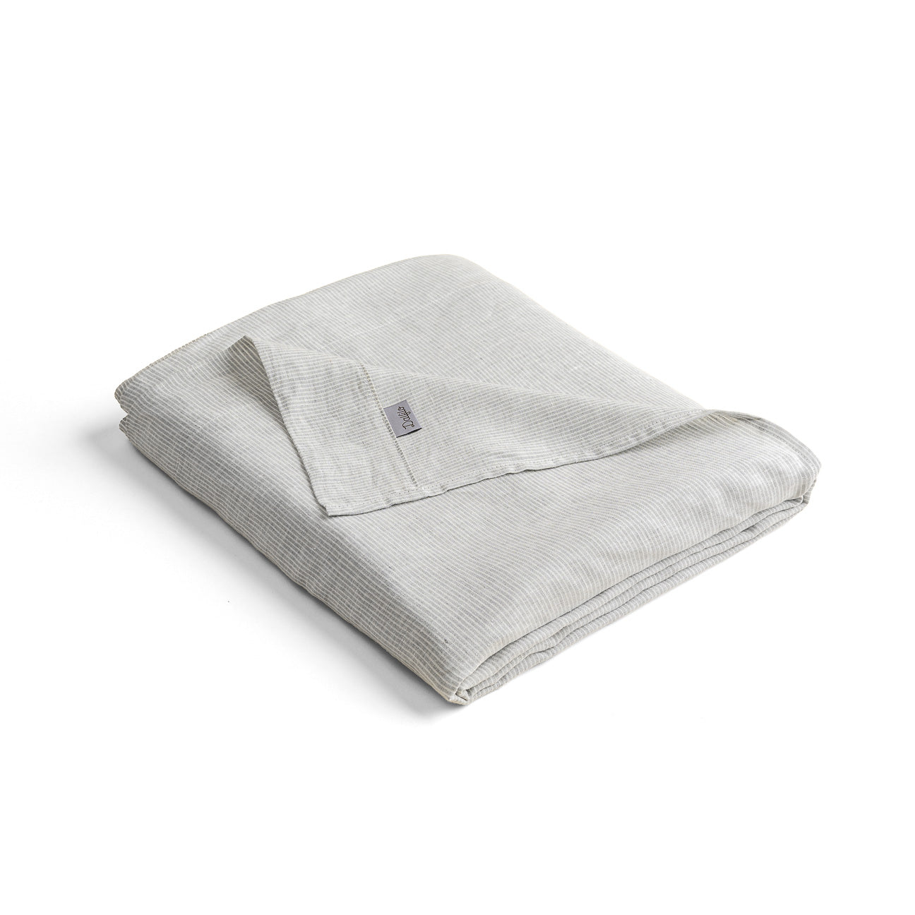 dalfilo-lenzuolo-sopra-260x300-in-puro-lino-righe-grigio-bianco image 1