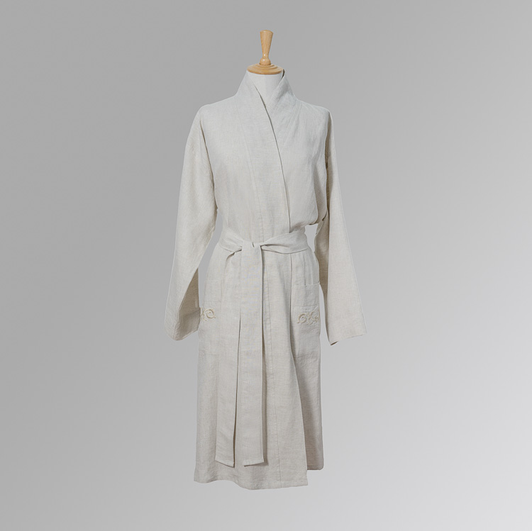 rivolta-carmignani-decoro-vestaglietta-kimono-in-lino-stone-washed image 1