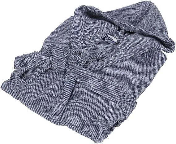 fazzini-sale-e-pepe-accappatoio-cotone-con-cappuccio-s-blu image 1