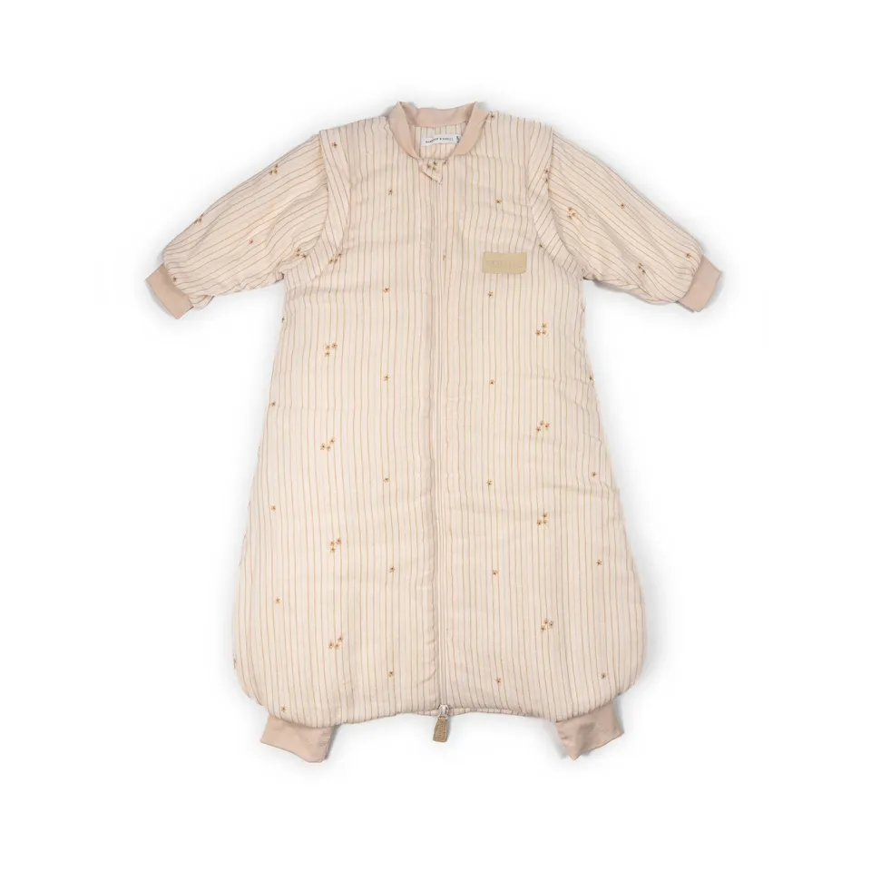 bamboom-sacco-nanna-mini-6-18m-tog-2-7-flowers-stripe-533-con-maniche-e-piedini image 1