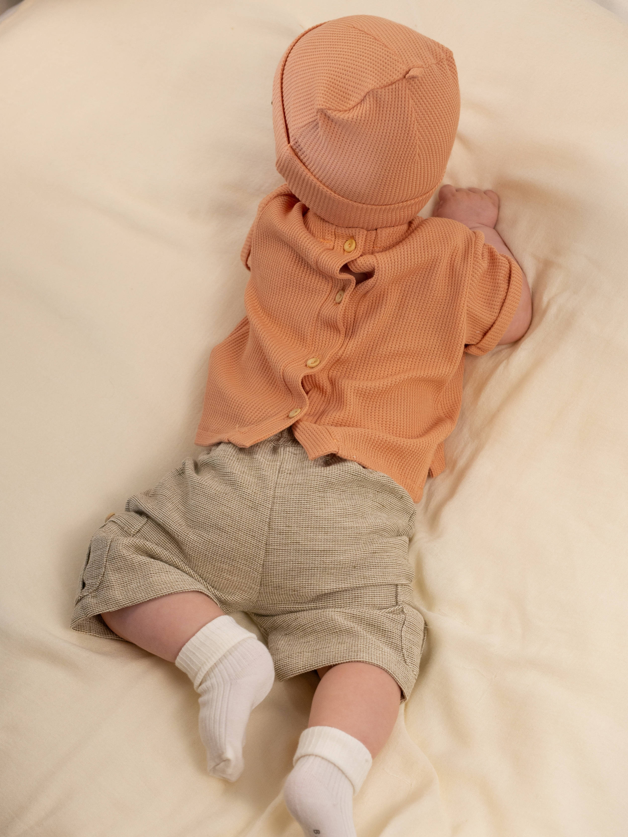 bamboom-shirt-apertura-dietro-coral-276-in-jersey-waffle image 5