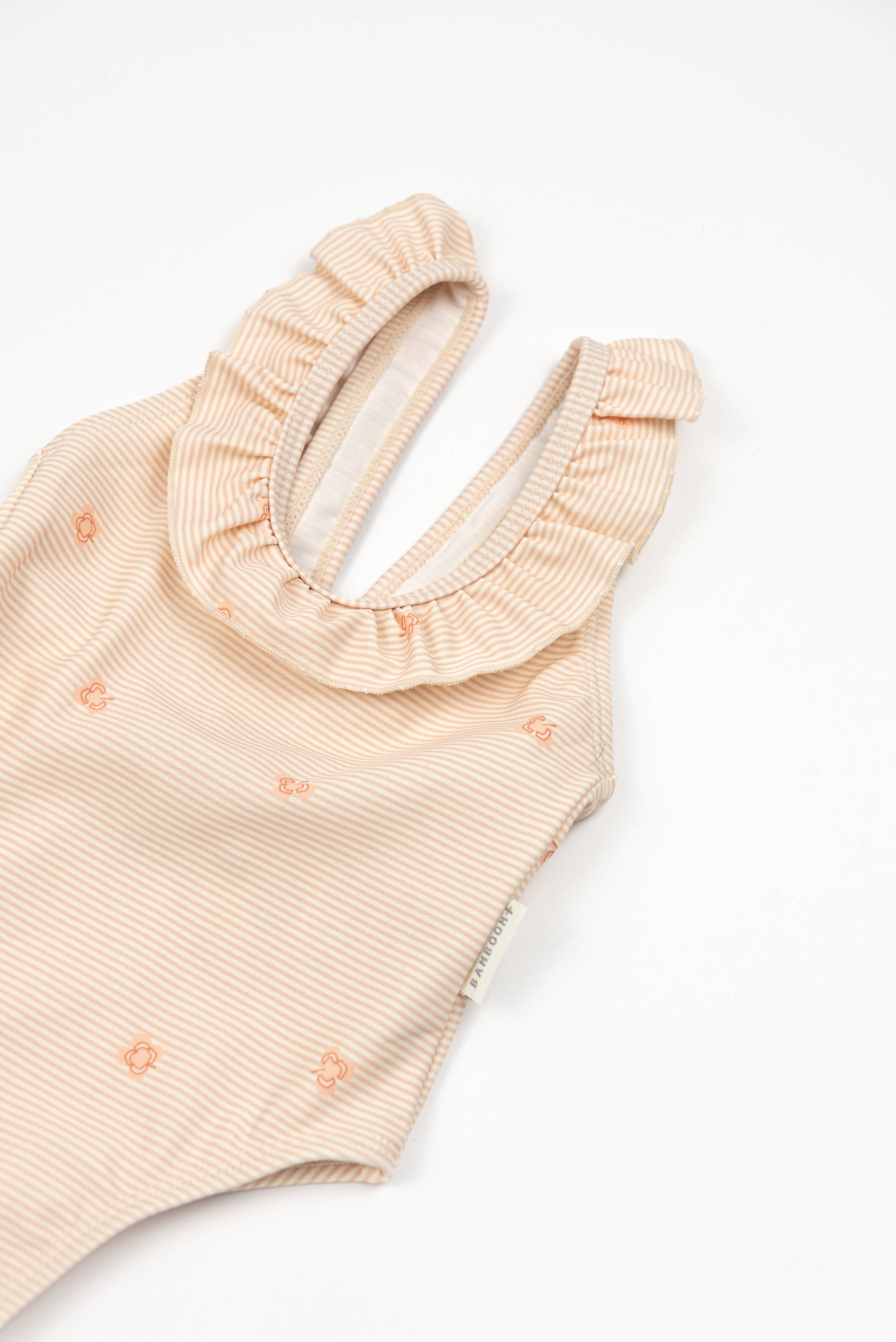 bamboom-tutina-da-mare-bimba-spalle-volant-stripe-and-leaves-433 image 3