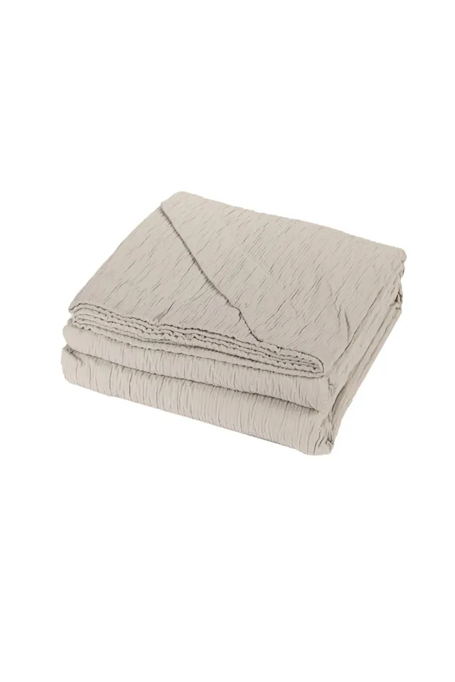 fazzini-pliss-copriletto-2-piazze-260x260-cm-torrone image 1