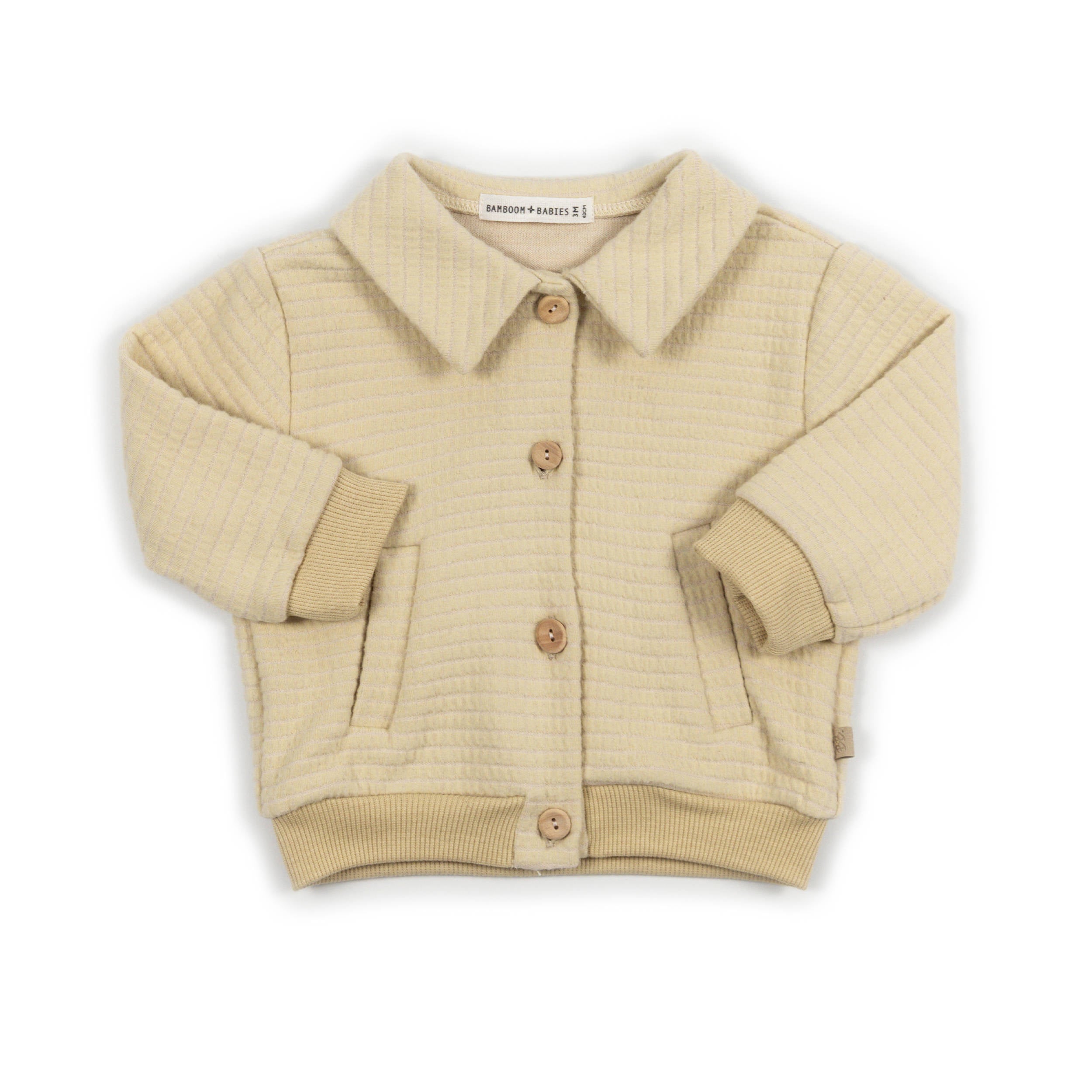 bamboom-giacca-bimbo-squares-almond-cream-273-in-pile image 1