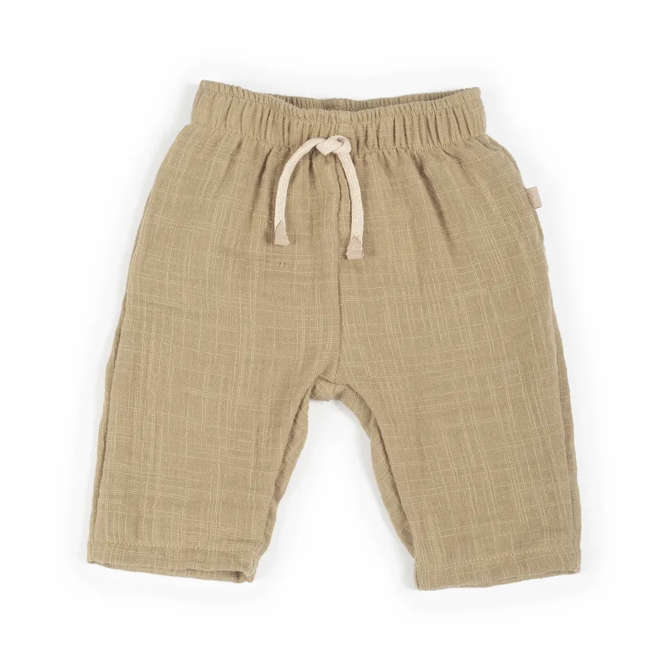bamboom-pants-lino-look-cotone-mustard-270 image 1