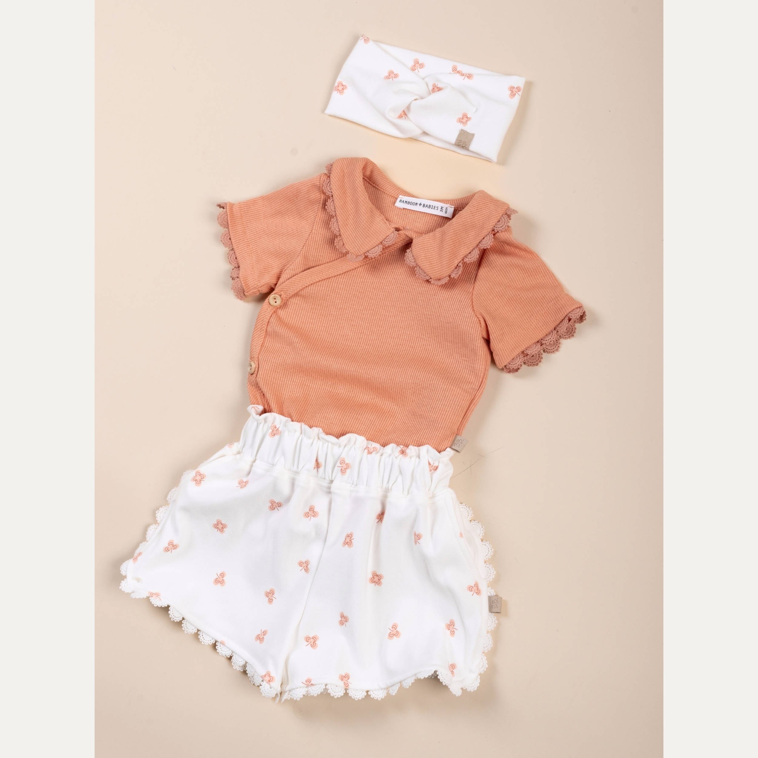 bamboom-body-con-colletto-embroidery-coral-276-maniche-corte image 2