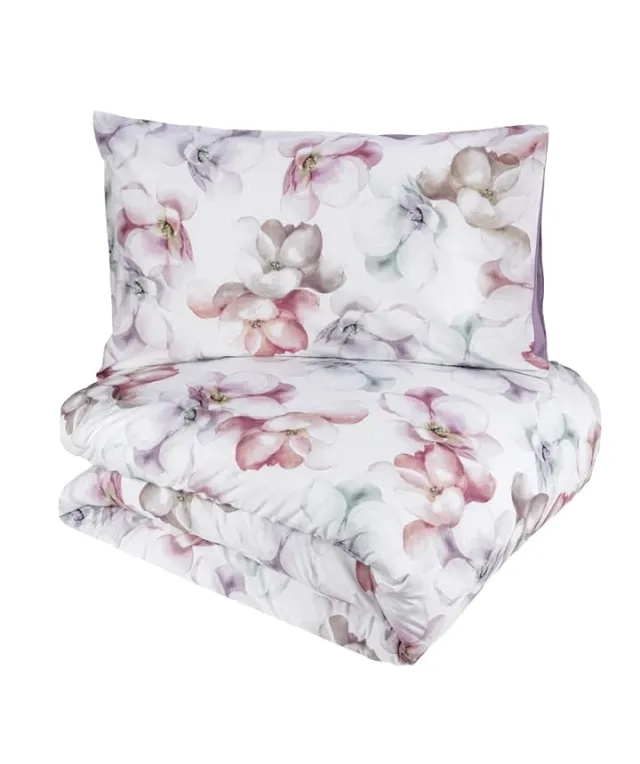 fazzini-monet-parure-copripiumino-2-piazze-fondo-bianco-mnepaco-a image 1