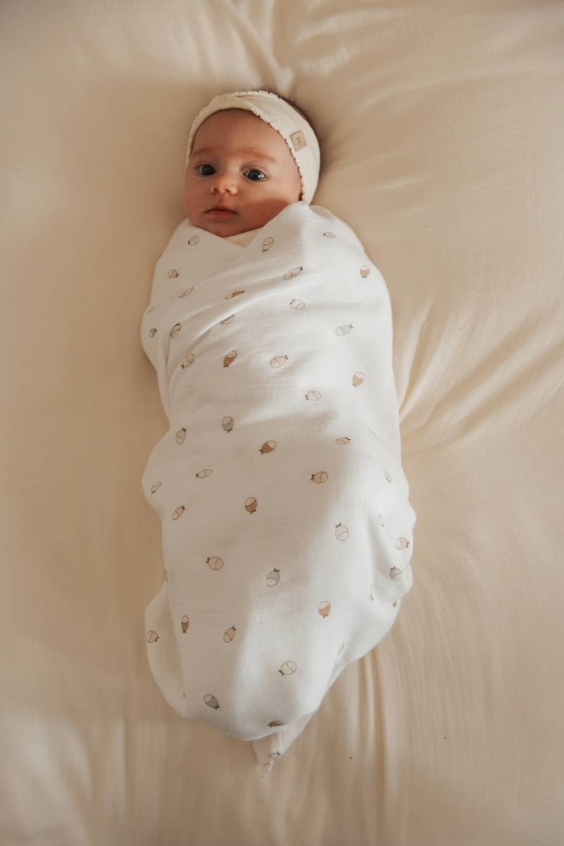 bamboom-swaddle-muslin-xl-120x120cm-fishes-242 image 2