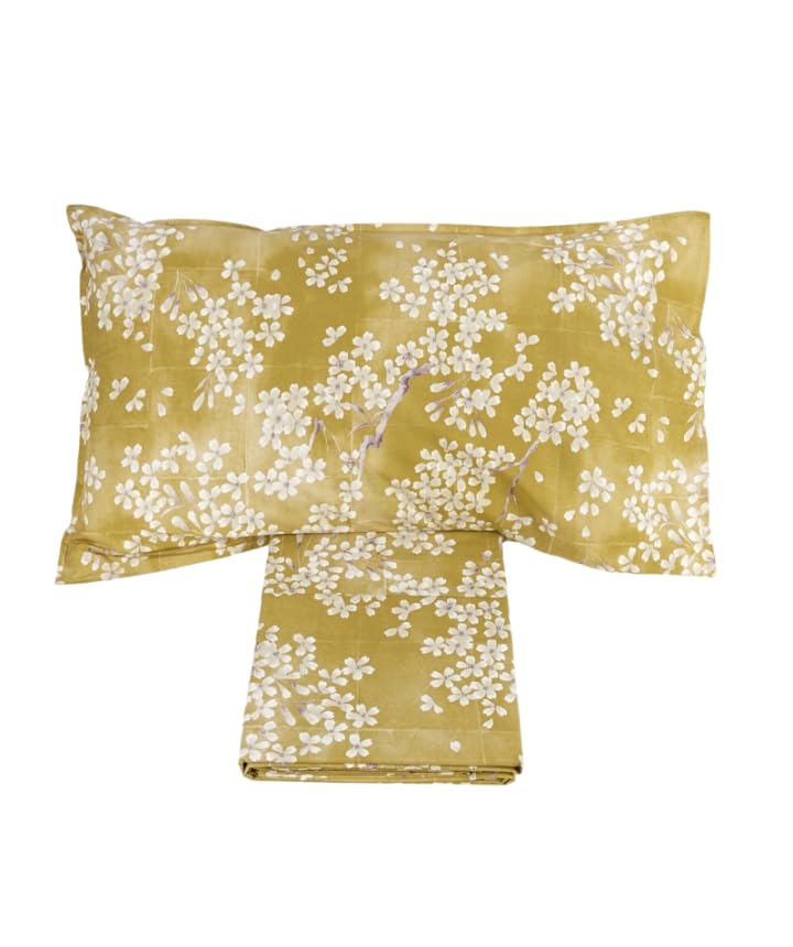 fazzini-kimono-parure-lenzuolo-copriletto-1-piazza-e-mezza-senape image 3