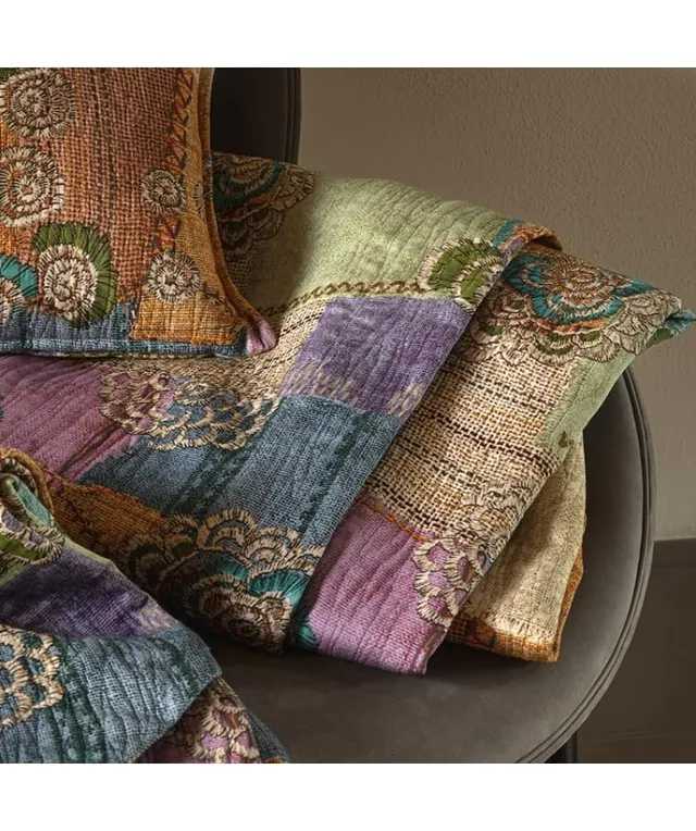 fazzini-crazy-quilt-copriletto-2-piazze-multicolor image 1