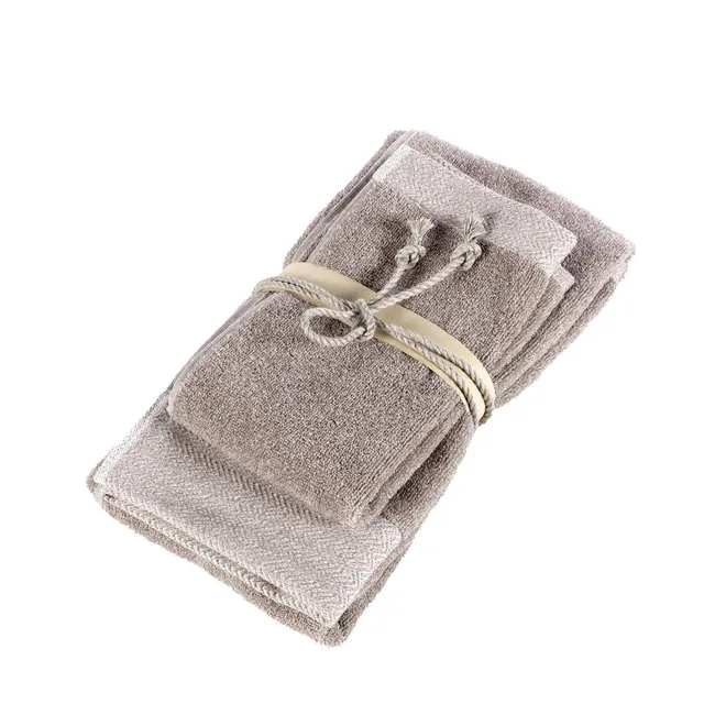fazzini-sale-e-pepe-coppia-asciugamani-viso-bidet-naturale image 1