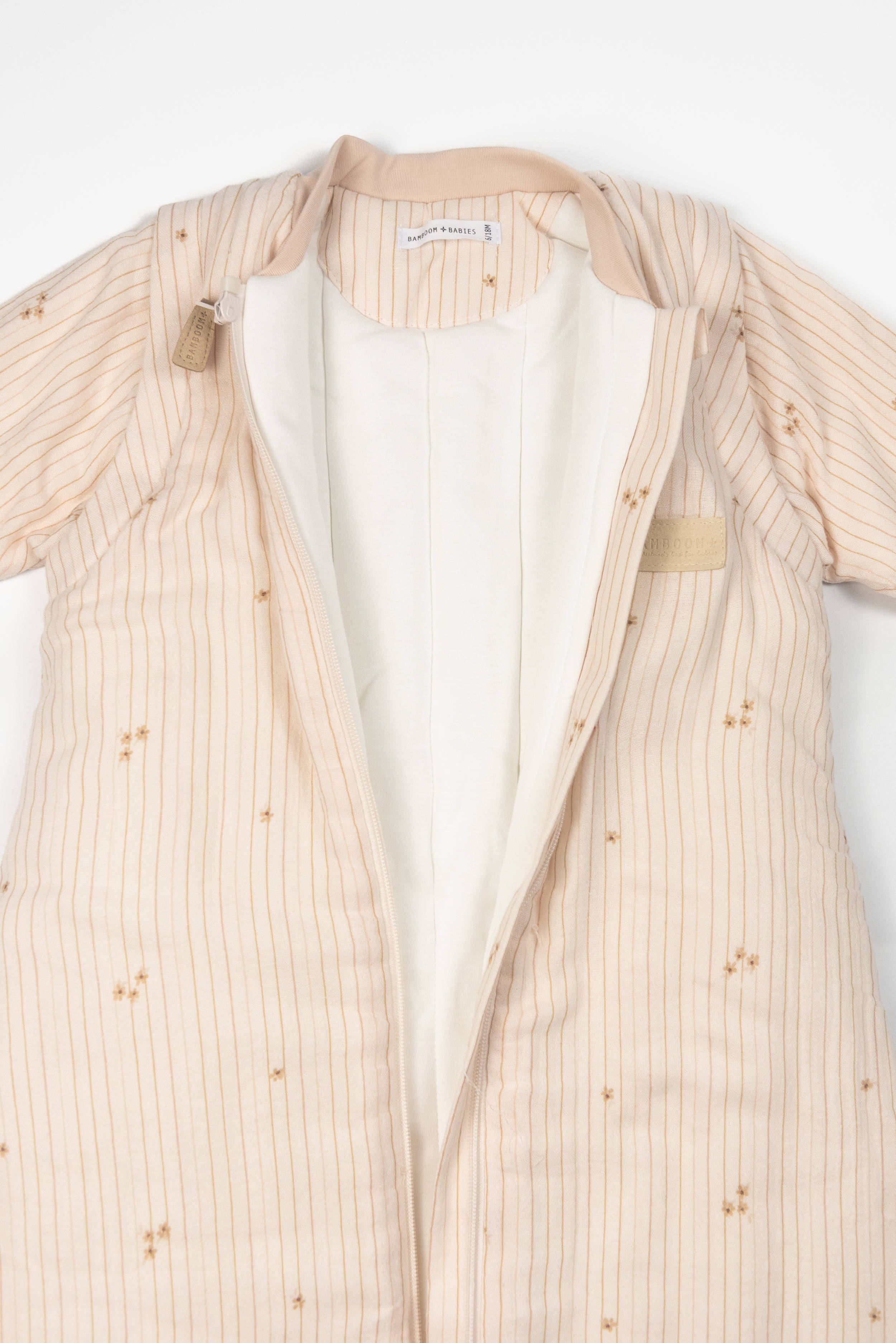 bamboom-sacco-nanna-mini-6-18m-tog-2-7-flowers-stripe-533-con-maniche-e-piedini image 3