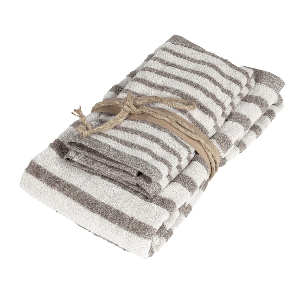fazzini-triade-coppia-asciugamani-38x50-50x110-cm-naturale image 1
