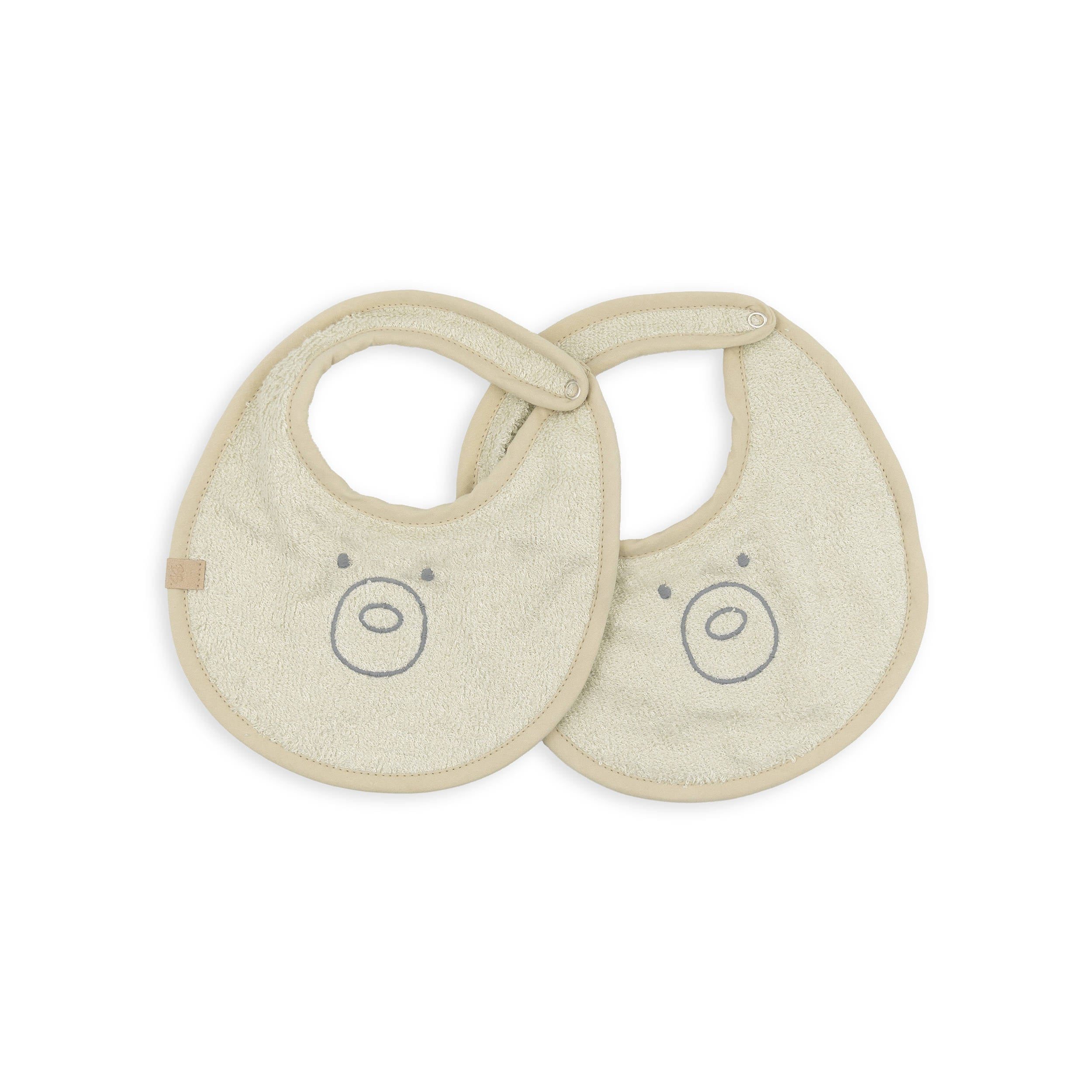 bamboom-set-bavaglini-2-pezzi-oyster-grey-112-bavaglino-pappa image 1