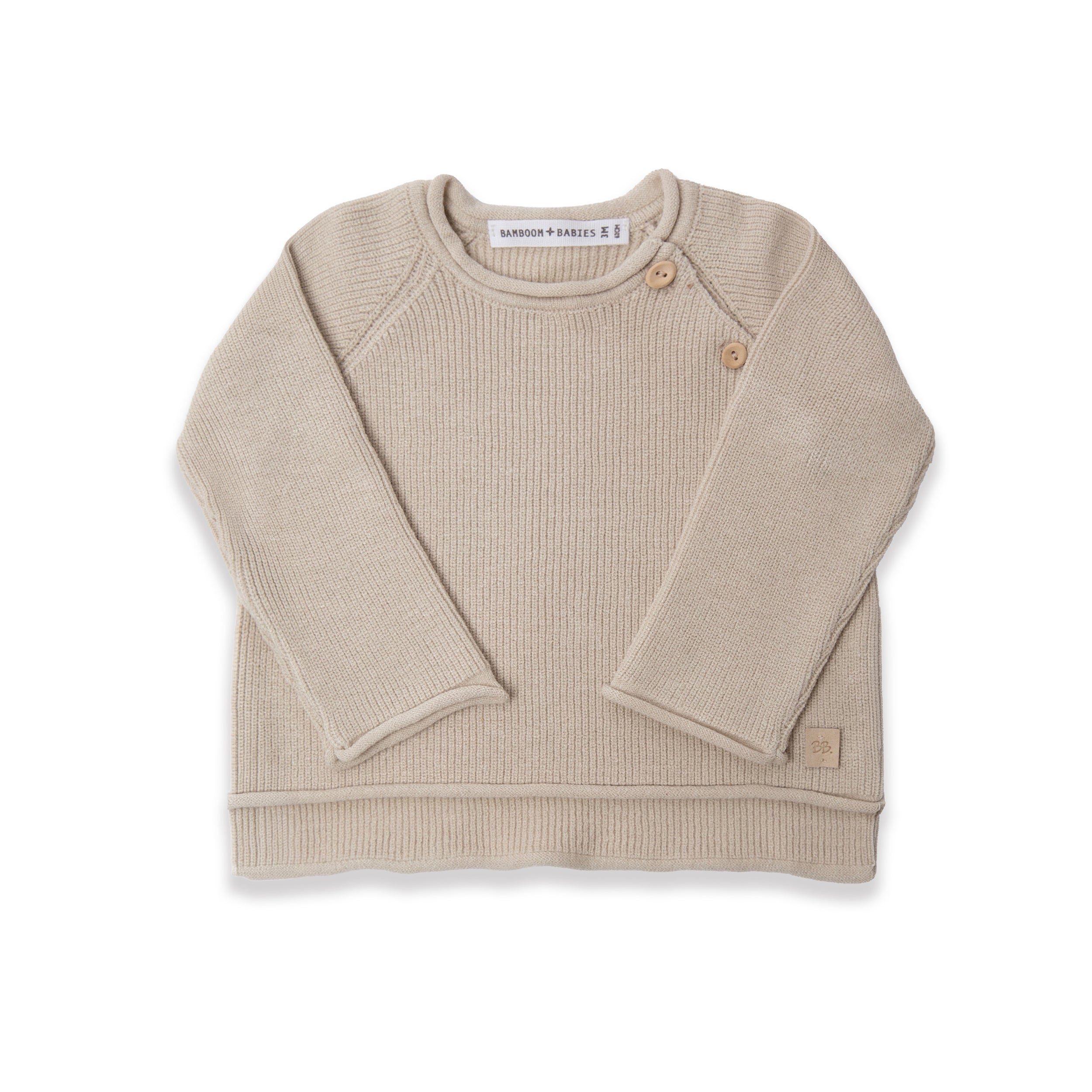 maglia-costina-bamboom-sand-10-bamb-cotone-bottoncini-spalla image 1