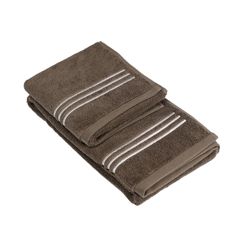 fazzini-isola-set-2-spugne-ospite-40x60-asciugamano-60x110-corteccia-bianco image 1