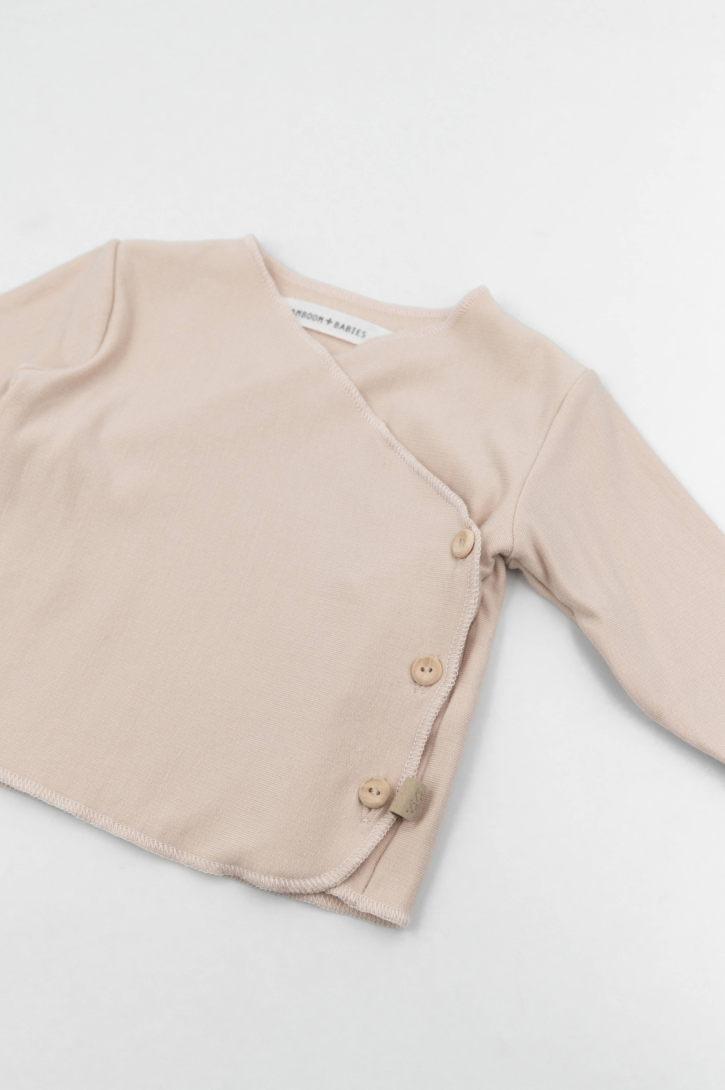 bamboom-pure-maglia-incrociata-neonato-vintage-pink-341 image 2