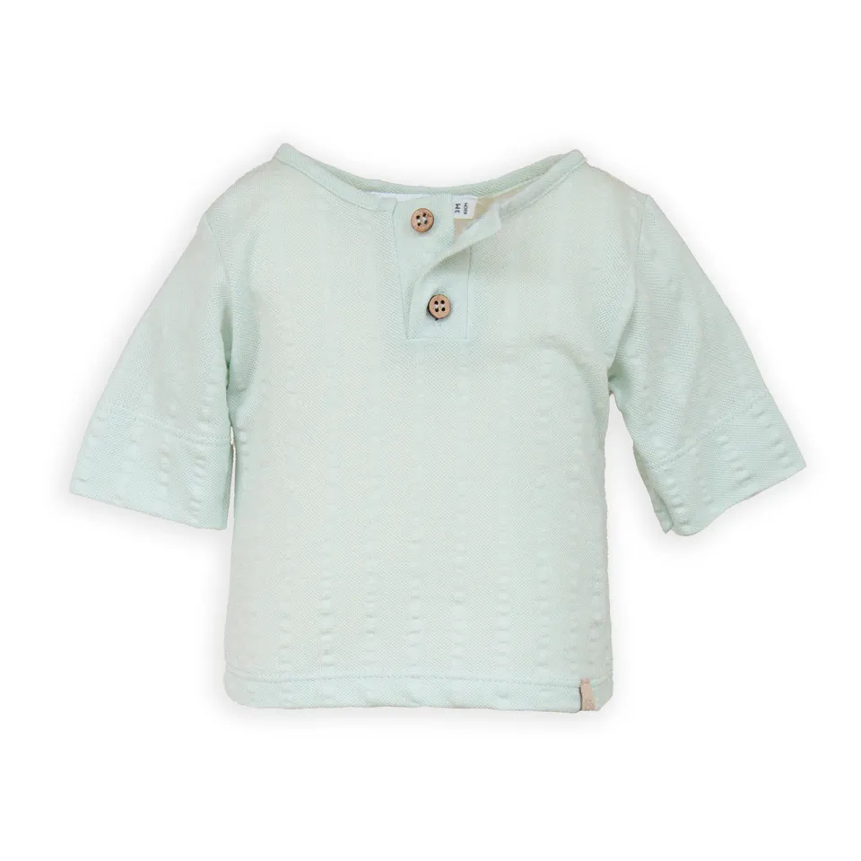 bamboom-t-shirt-polo-manica-corta-blu-blush-125-bimbo image 1