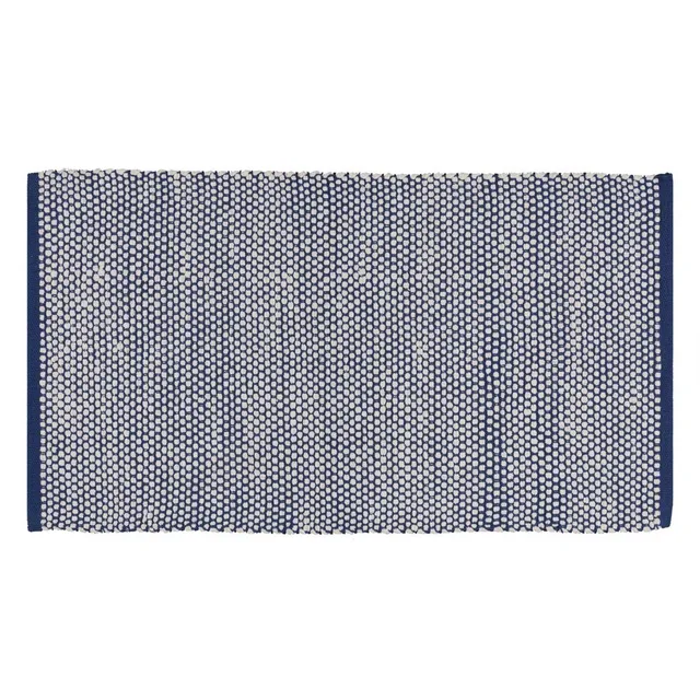 fazzini-dots-tappeto-cotone-60x110-blu image 1