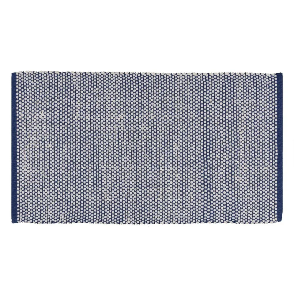 fazzini-dots-tappeto-cotone-60x110-blu image 1