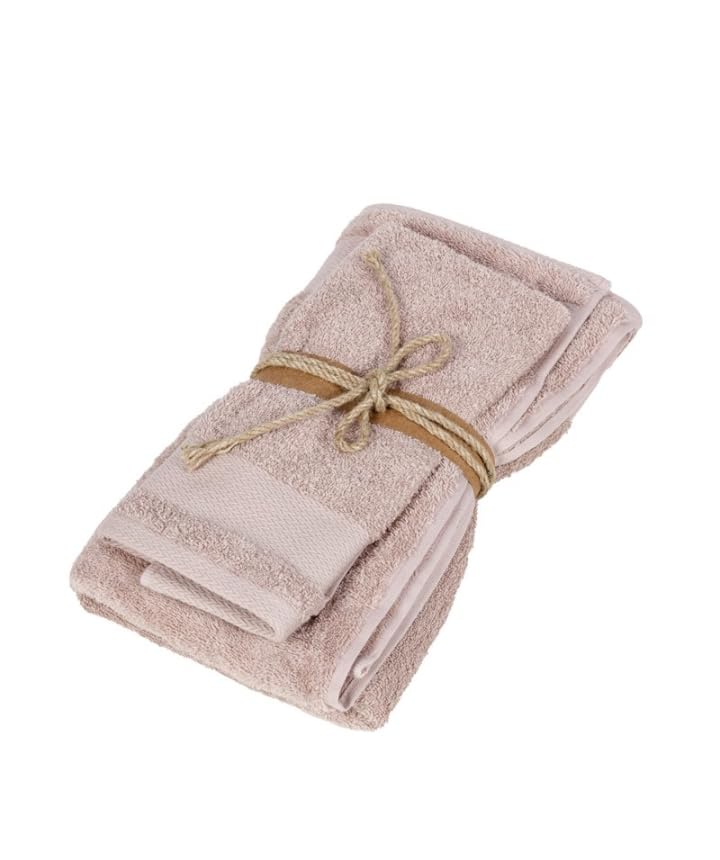 fazzini-losanghe-coppia-asciugamani-viso-bidet-spugna-550g-rosa image 3