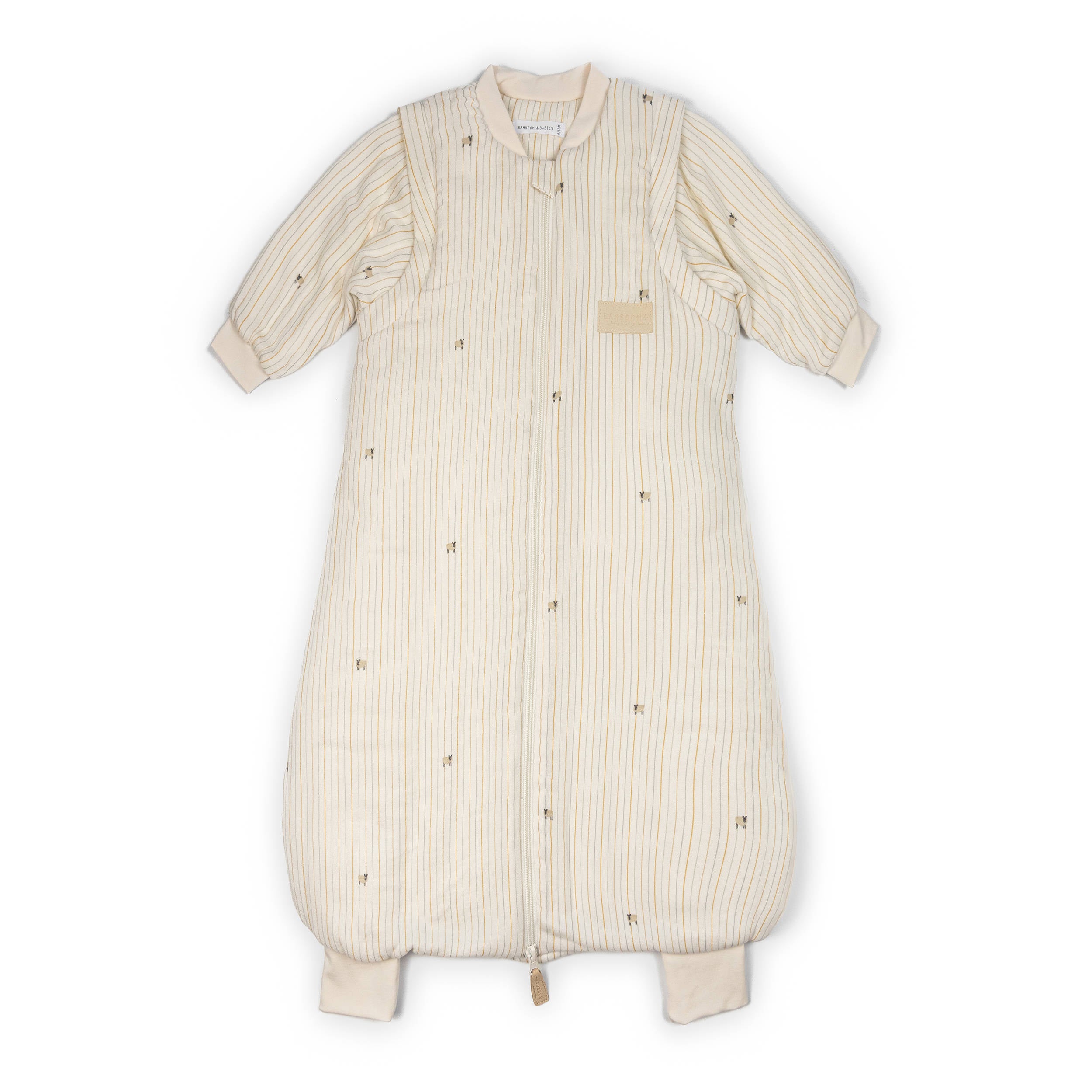 bamboom-sacco-nanna-combi-18-36m-tog-2-7-farm-stripe-532-con-maniche-e-piedini image 1