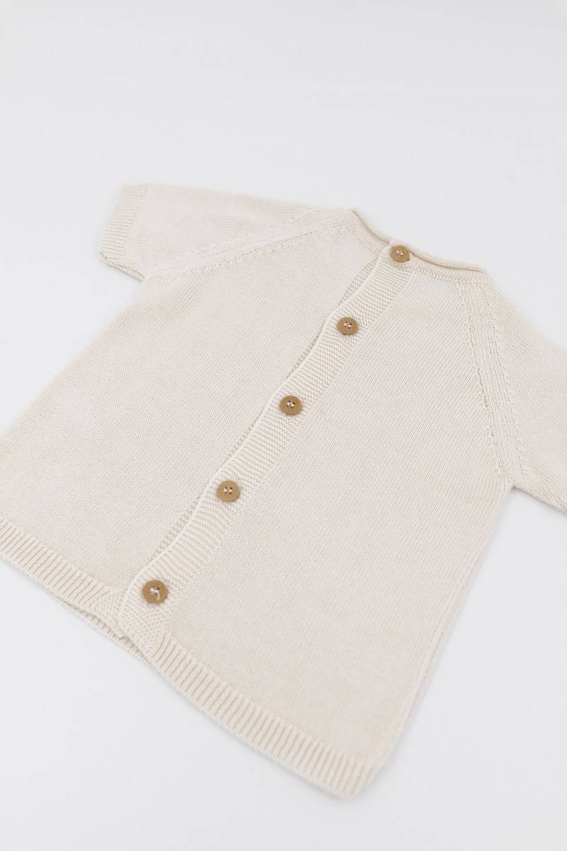 bamboom-maglia-righe-knitted-bianco-01-neonato-a-maniche-corte image 4