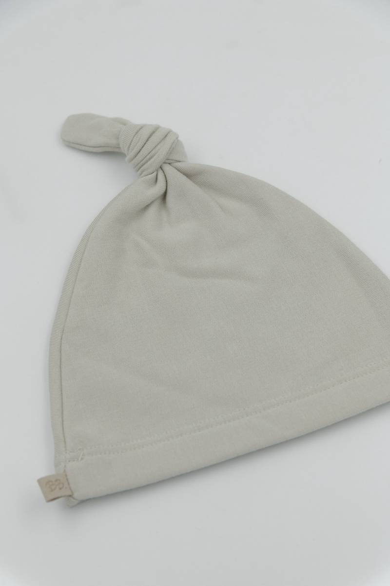 bamboom-cappellino-neonato-con-nodo-pure-light-khaki-527 image 2