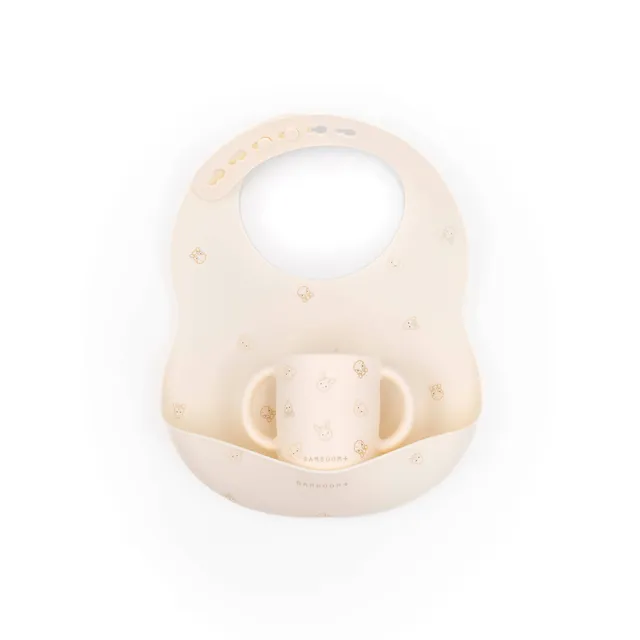bamboom-animal-friends-236-set-bavaglino-in-silicone-tazza image 1