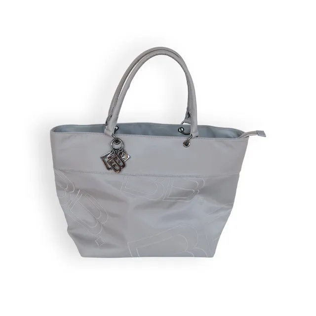 bamboom-borsa-mamma-tracolla-grigio-05-con-materassino image 1