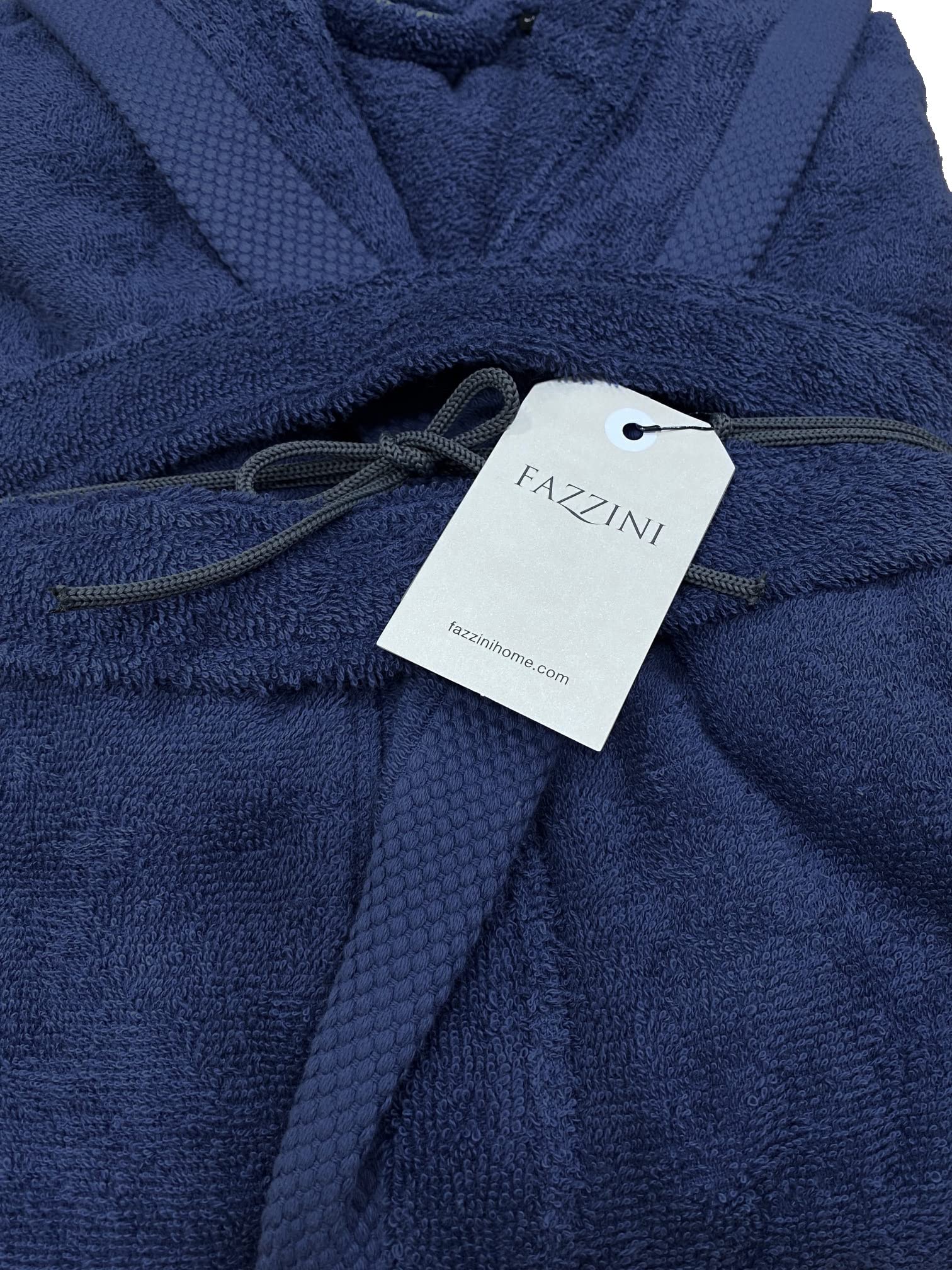 fazzini-fitness-accappatoio-unisex-in-spugna-di-cotone-con-cappuccio image 2