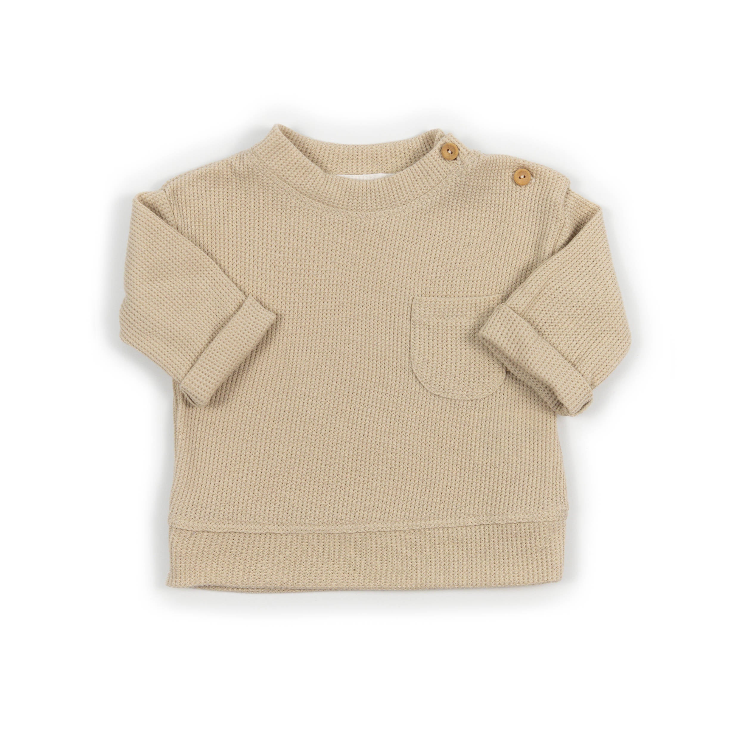 bamboom-maglia-bimbo-almond-cream-273-in-jersey-waffle image 1