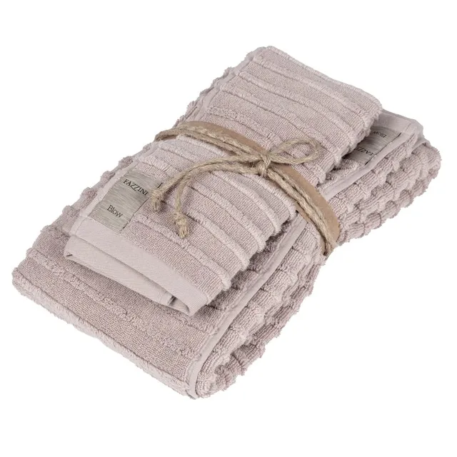 fazzini-rilievi-coppia-asciugamani-40x60-60x110-cm-rosa image 1