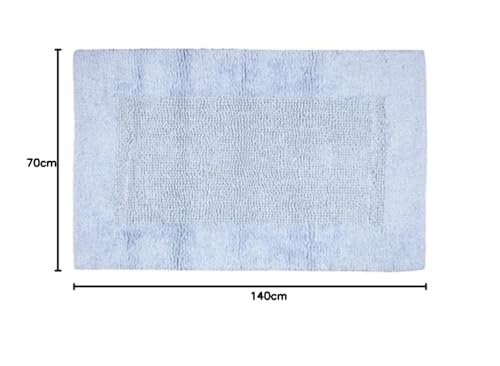 fazzini-up-and-down-tappeto-puro-cotone-reversibile-70x140-cm-blue-fog image 4
