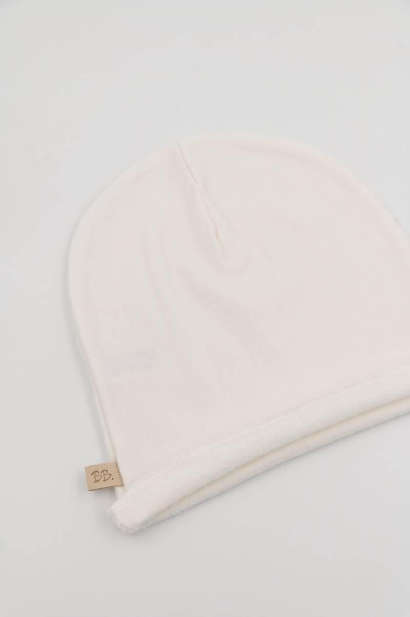 bamboom-cappellino-neonato-pure-panna-02-in-fibra-di-bamb image 2