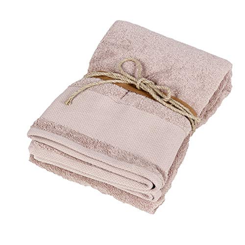 fazzini-losanghe-telo-bagno-100x150-rosa-in-puro-cotone-550-g-mq image 2