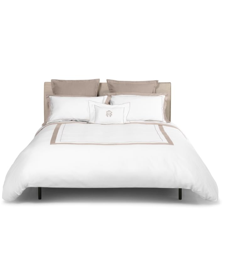 fazzini-atelier-darsena-completo-lenzuola-2-piazze-bianco-corda-100-cotone image 1