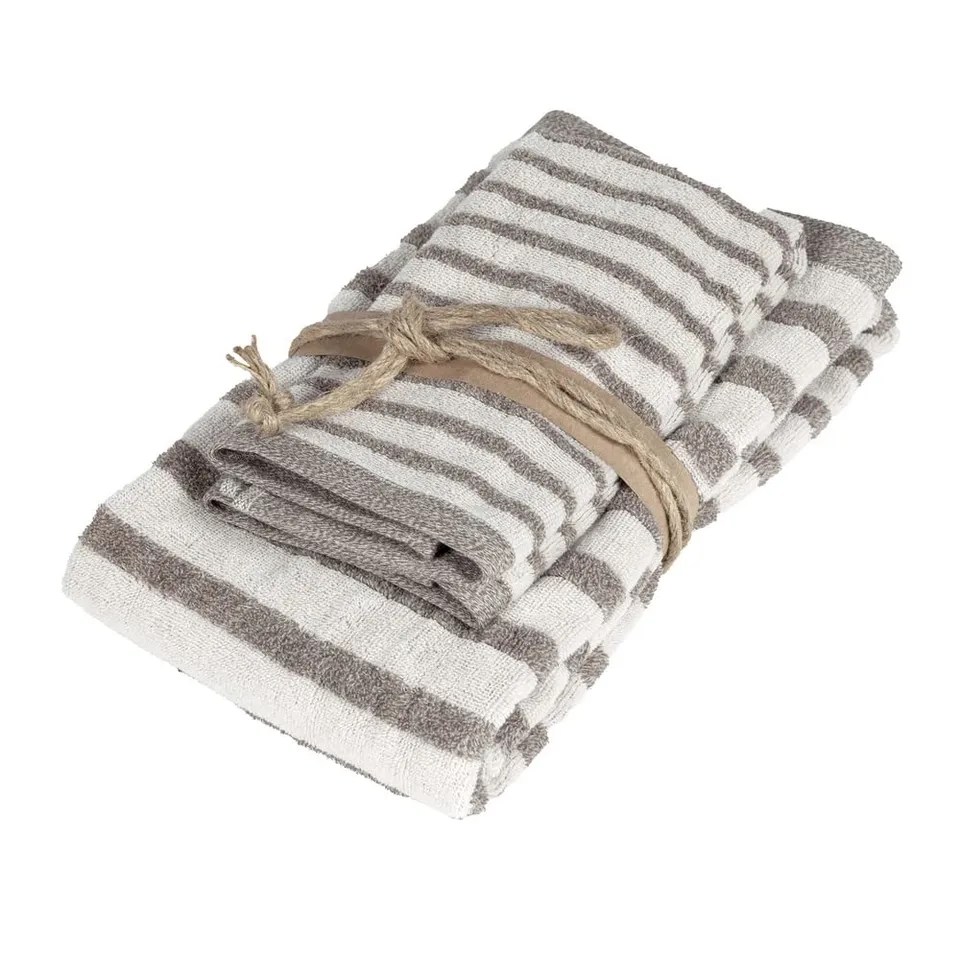fazzini-triade-coppia-asciugamani-38x50-50x110-cm-naturale image 1
