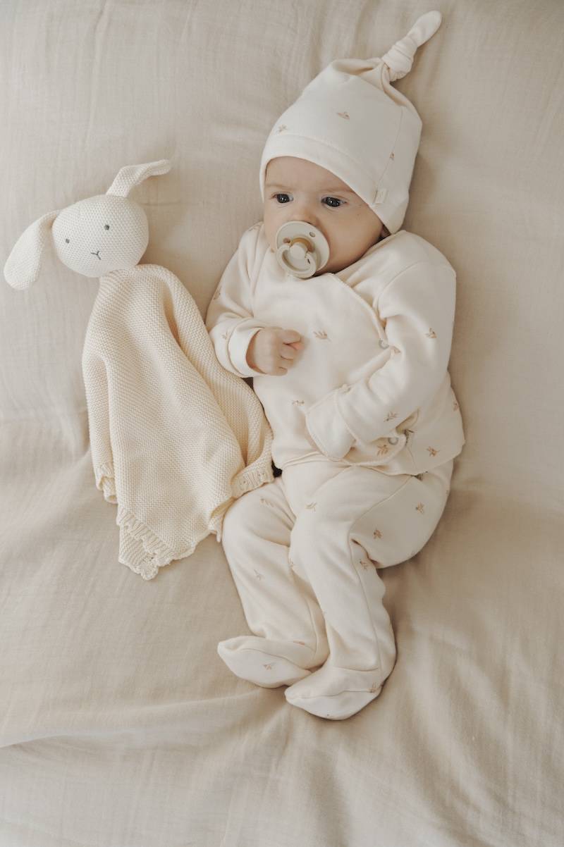 bamboom-twinset-neonato-olives-413-maglia-incrociata-pantaloncini-con-piedi image 5