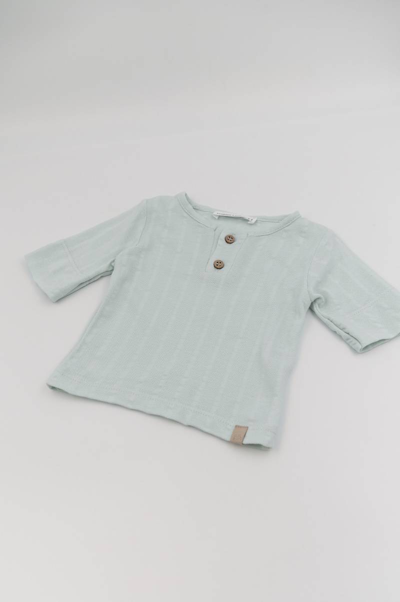 bamboom-t-shirt-polo-manica-corta-blu-blush-125-bimbo image 2
