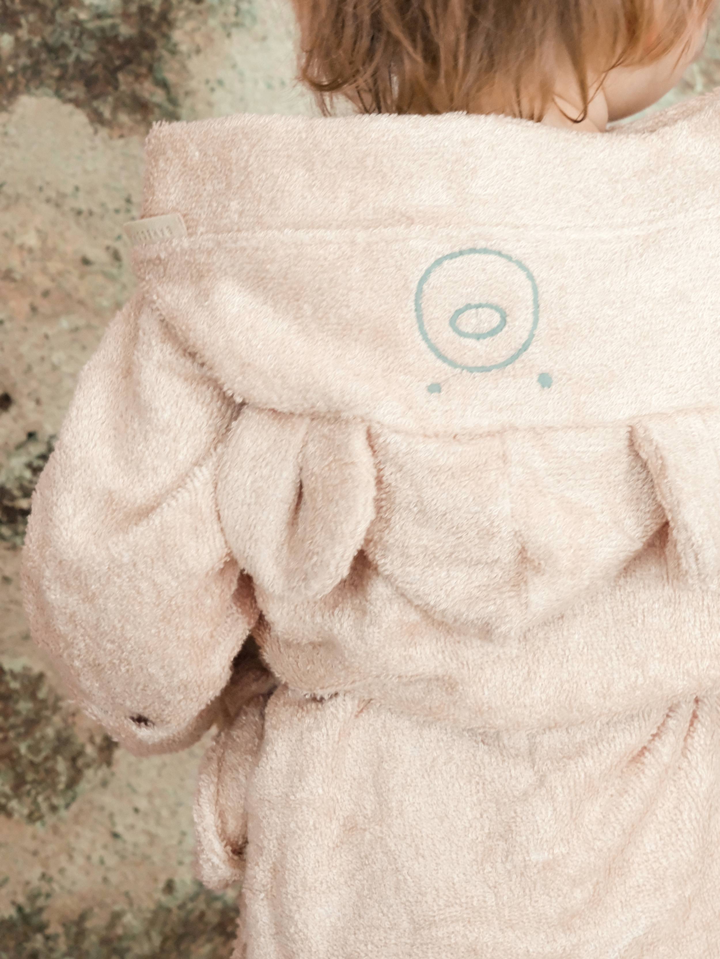 bamboom-accappatoio-neonato-con-cappuccio-orso-warm-pink-426 image 2