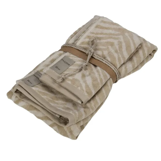 fazzini-africa-set-1-1-ospite-38x50-asciugamano-50x110-naturale image 1