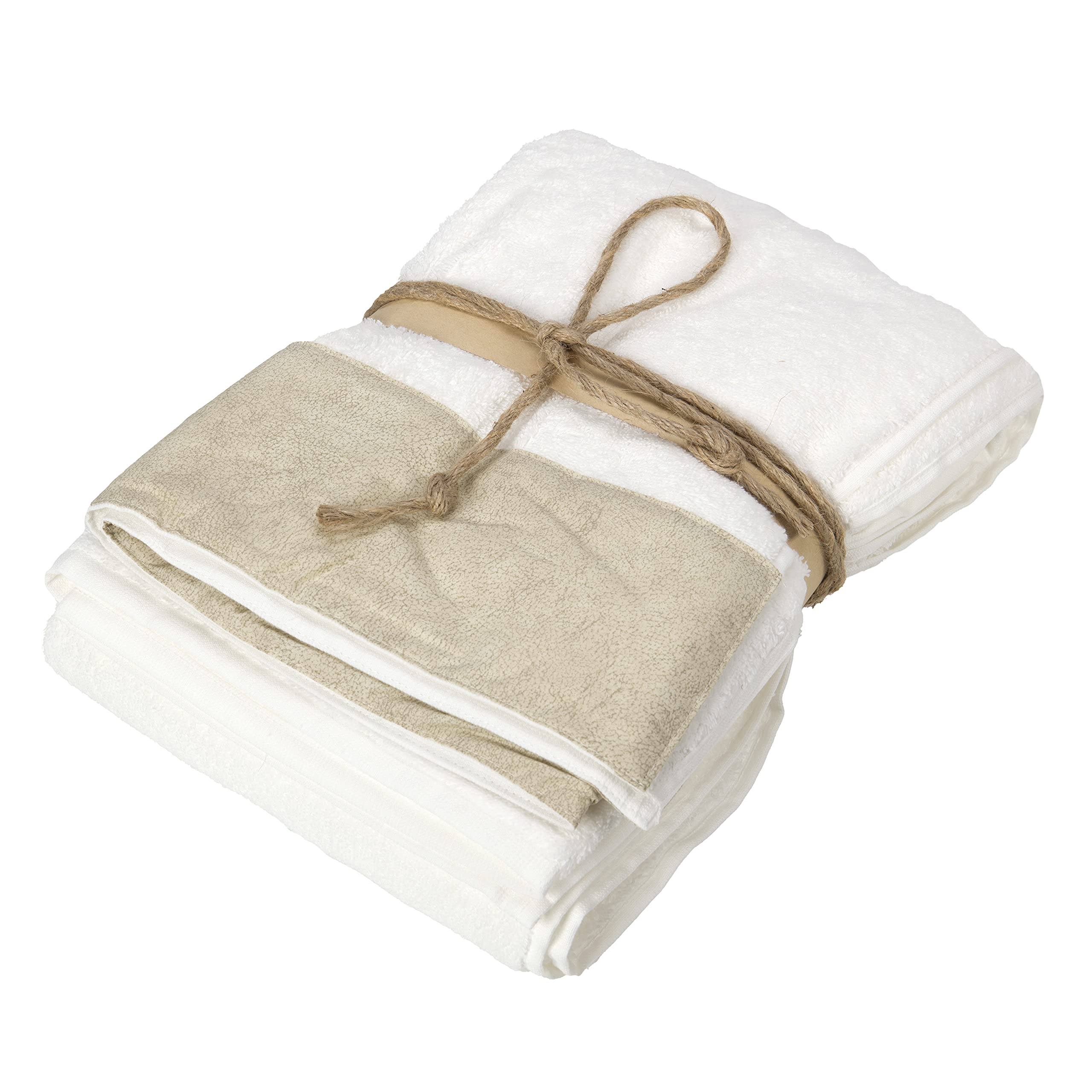 fazzini-galuchat-telo-bagno-100x150-bianco-in-puro-cotone image 1