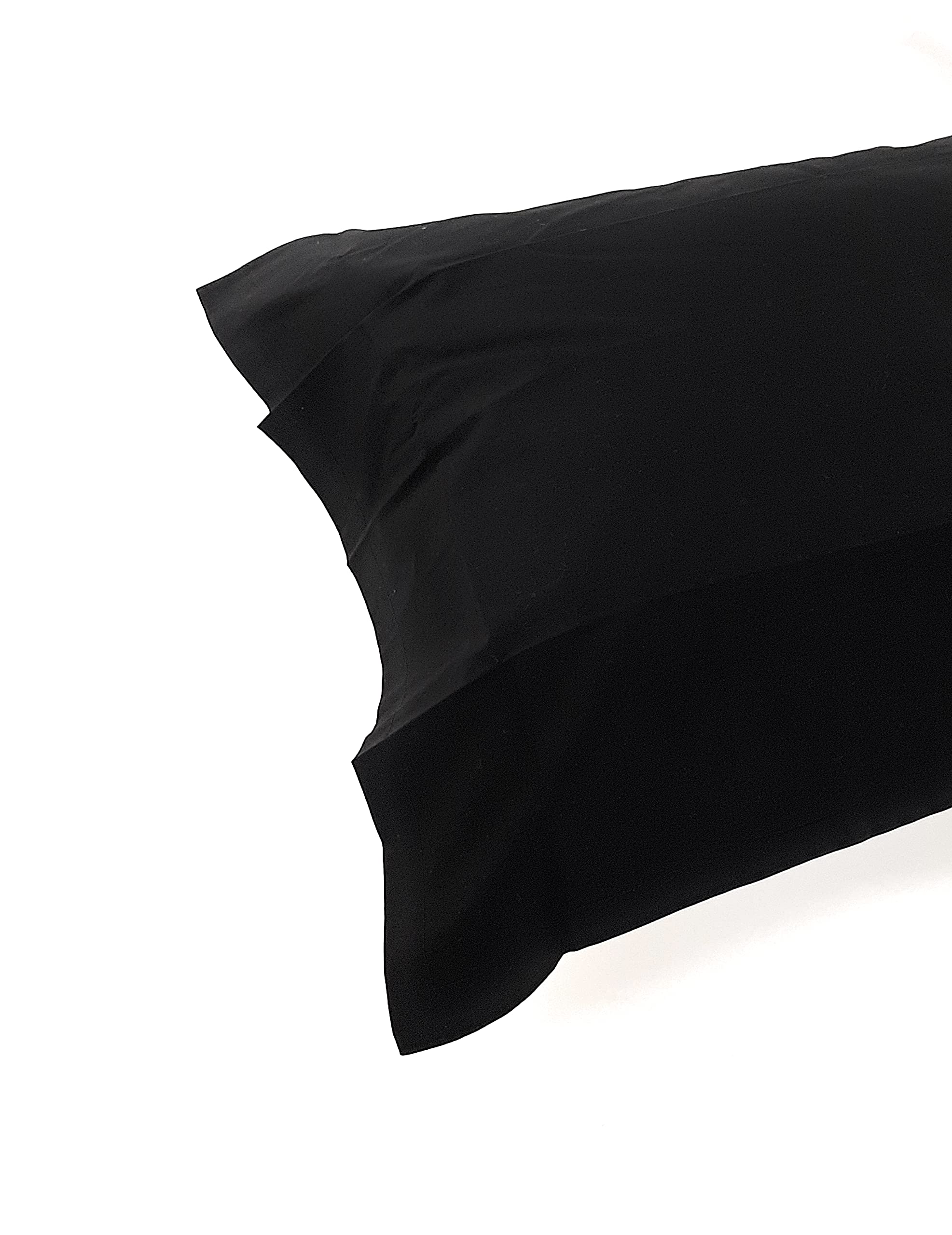 fazzini-arianna-coppia-federe-52x82-cm-nero-con-4-volant-in-percalle-200-tc image 1