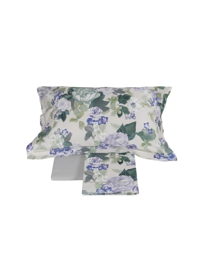 fazzini-ninfa-completo-lenzuola-2-piazze-verde-bianco image 1