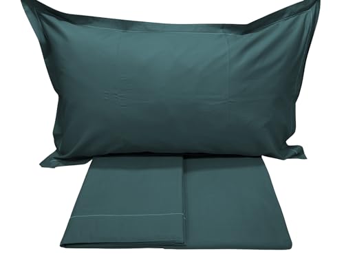 fazzini-teseo-completo-lenzuola-due-piazze-percalle-200tc-verde image 6