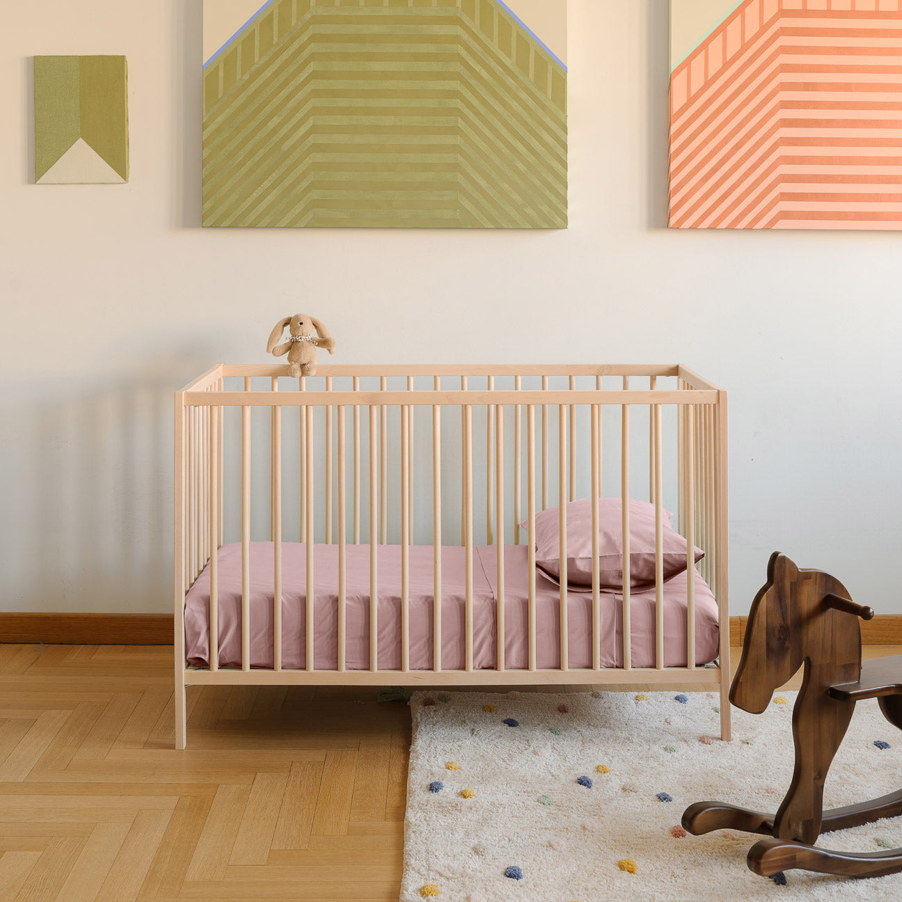 dalfilo-linea-bimbi-completo-lenzuola-lettino-in-percalle-di-cotone image 2
