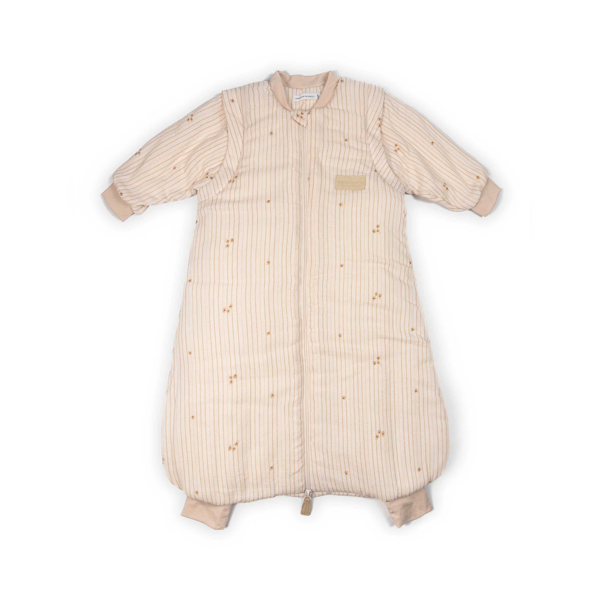 bamboom-sacco-nanna-mini-6-18m-tog-2-7-flowers-stripe-533-con-maniche-e-piedini image 1