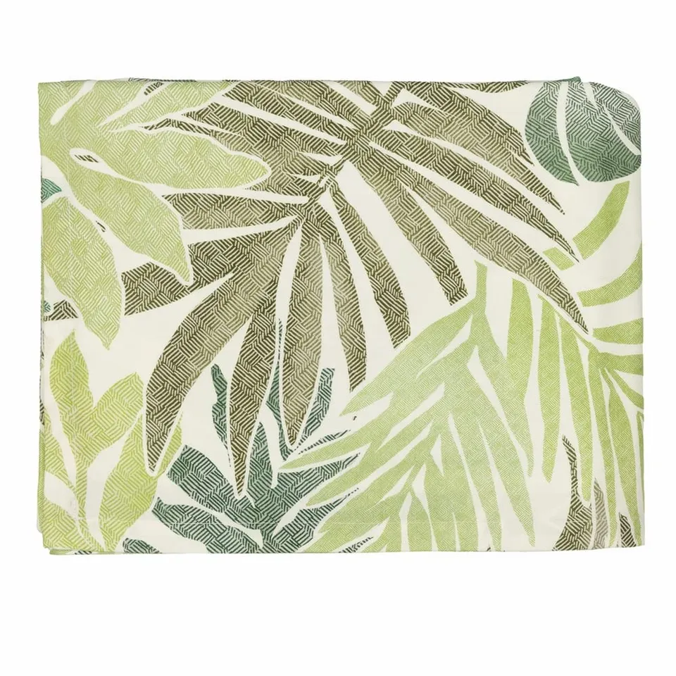 fazzini-textures-tovaglia-180x180-cm-verde-puro-cotone image 1